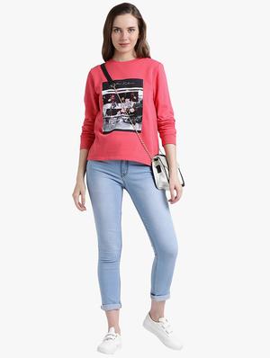 graphic chest print sweatshirt - 15498926 - Standard Image - 4