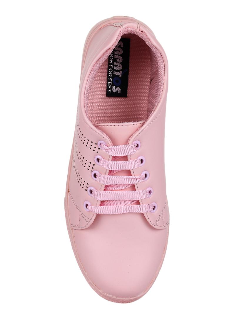 pink lace-up sneakers - 15500156 - Zoom Image - 4