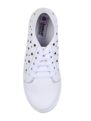white lace-up sneakers - 15500160 - Standard Image - 4