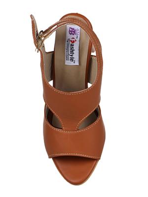 tan back strap sandals - 15500170 - Standard Image - 4