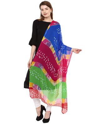 multi chiffon printed dupatta - 15500312 - Standard Image - 1