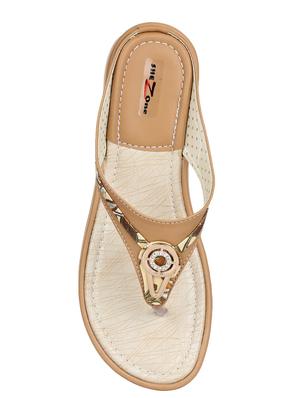 brown toe separator sandals - 15501355 - Standard Image - 4