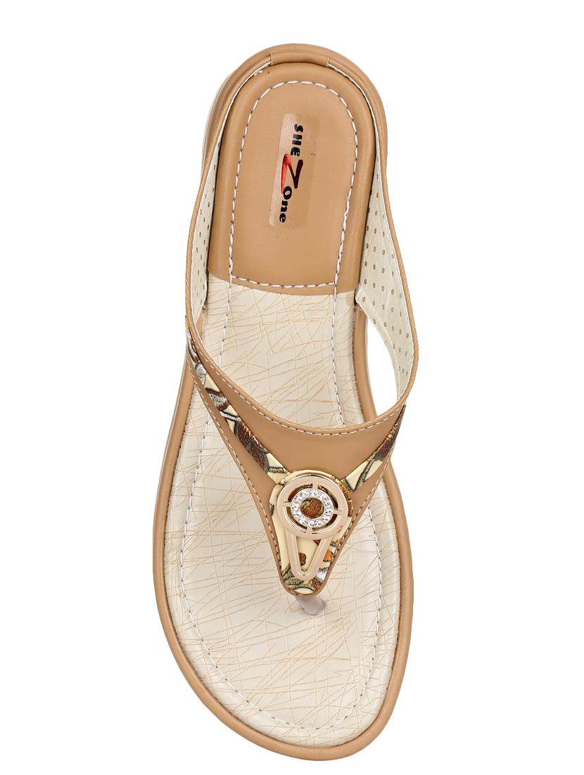 brown toe separator sandals - 15501355 - Zoom Image - 4