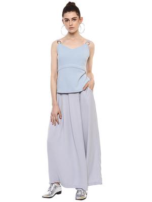 Pleated flared palazzo - 15501861 - Standard Image - 4