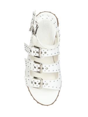 white ankle strap sandals - 15502440 - Standard Image - 4