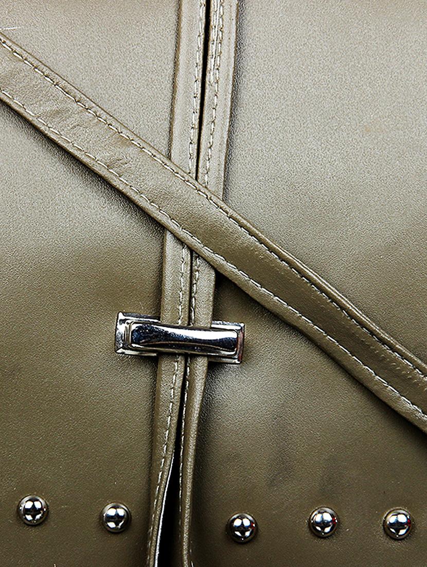 green leatherette (pu) regular sling bag - 15503424 - Zoom Image - 4