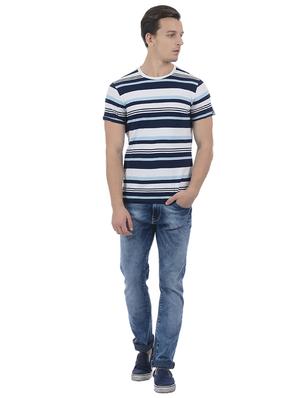 blue cotton blend t-shirt - 15504453 - Standard Image - 4