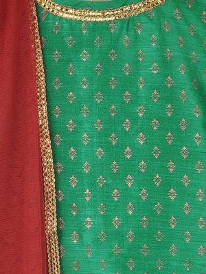 green net lehnga choli - 15504778 - Standard Image - 4