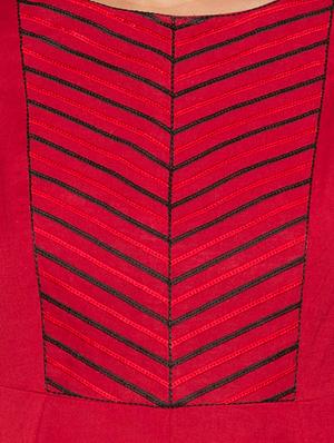 Flared embroidered kurta - 15504925 - Standard Image - 4