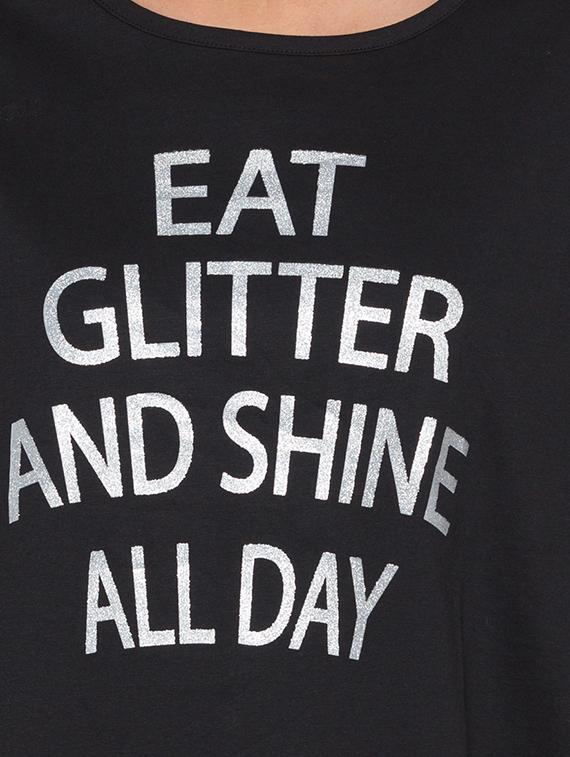 slogan printed regular tee - 15504966 - Zoom Image - 4