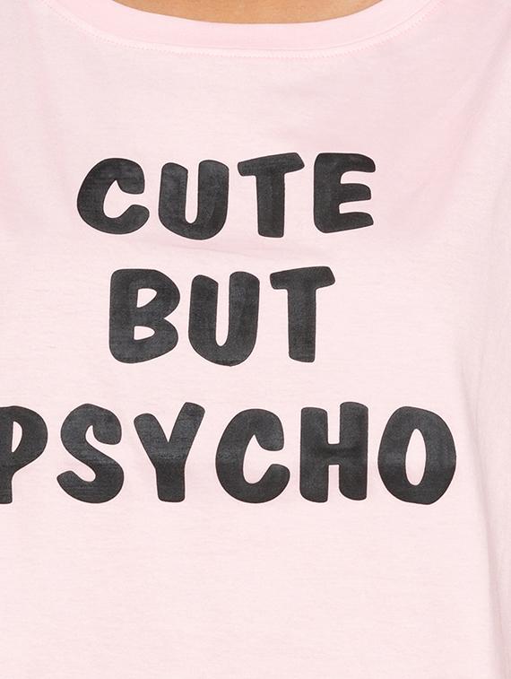 slogan printed short sleeved tee - 15504981 - Zoom Image - 4