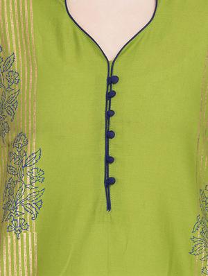 Block print straight kurta - 15505246 - Standard Image - 4