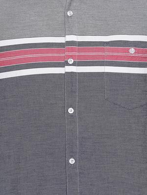 grey cotton casual shirt - 15505396 - Standard Image - 4