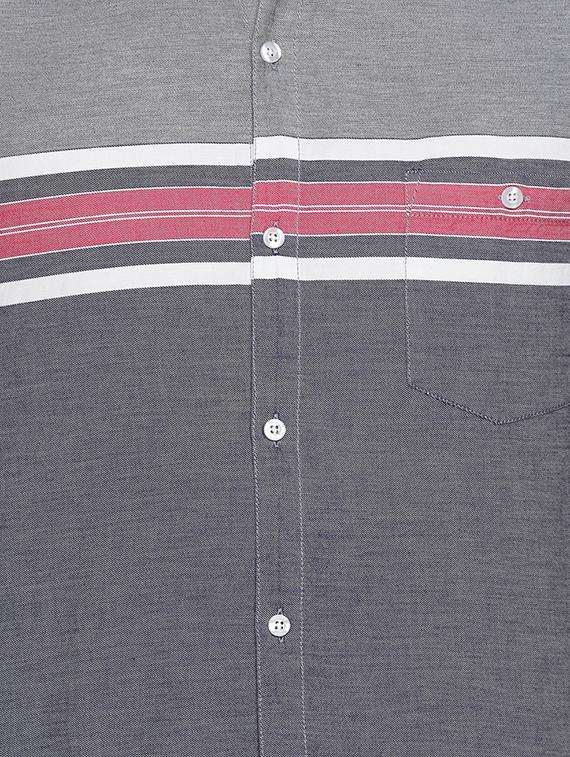 grey cotton casual shirt - 15505396 - Zoom Image - 4