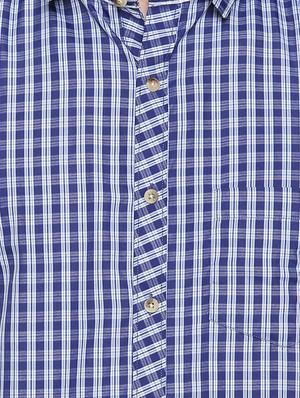 navy blue cotton blend casual shirt - 15505404 - Standard Image - 4