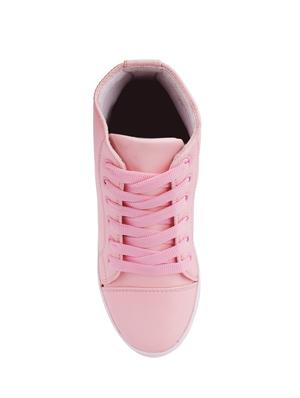 pink lace-up sneakers - 15505696 - Standard Image - 4
