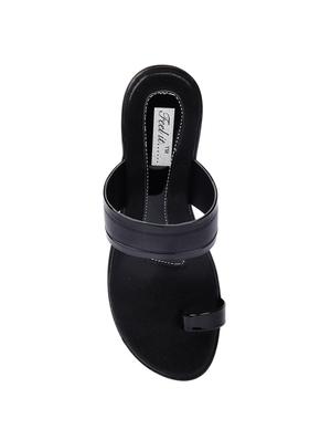 black one toe wedges - 15514795 - Standard Image - 4