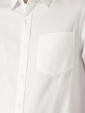 white solid casual shirt - 15514900 - Standard Image - 4