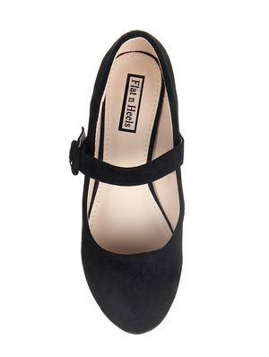 black closed back wedges - 15515061 - Standard Image - 4