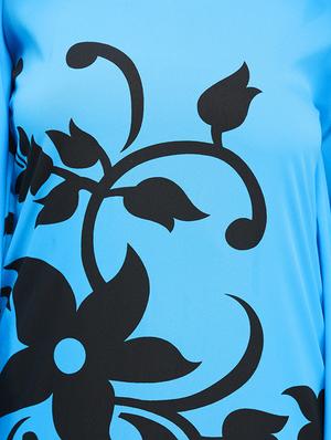 light blue printed kaftan - 15516944 - Standard Image - 4