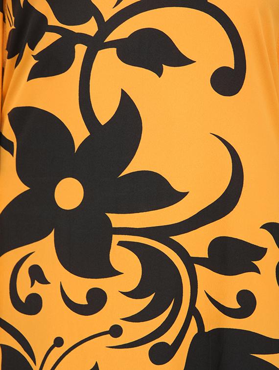 mustard printed kaftan - 15516946 - Zoom Image - 4