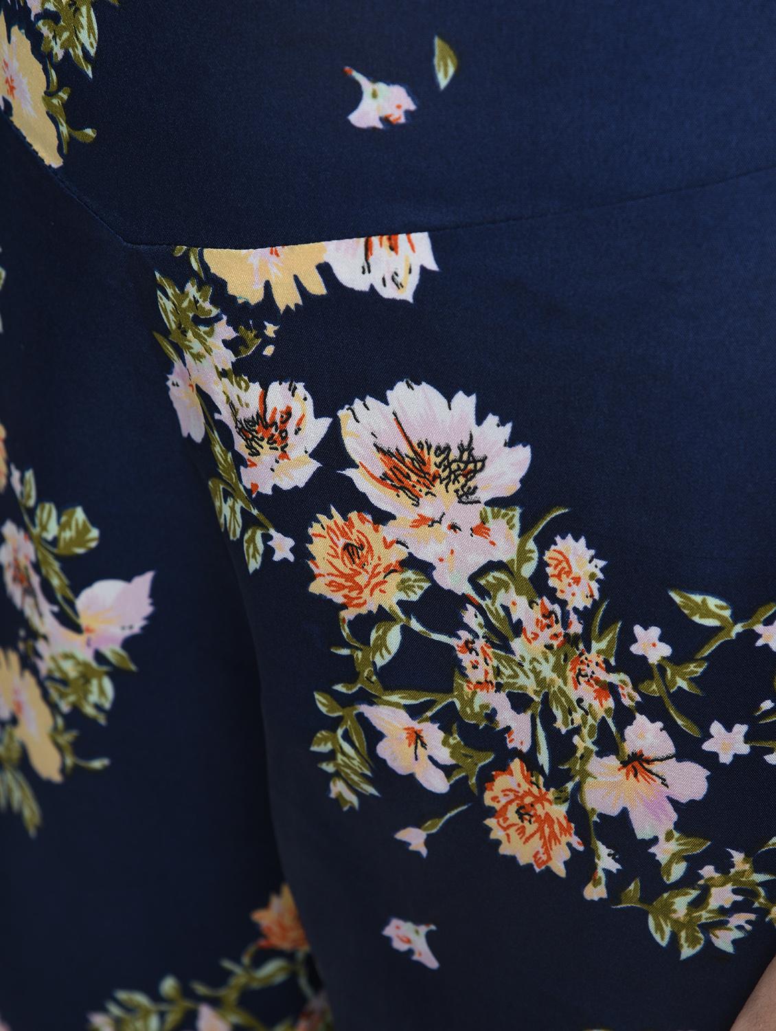 Floral printed flared palazzo - 15517321 - Zoom Image - 4