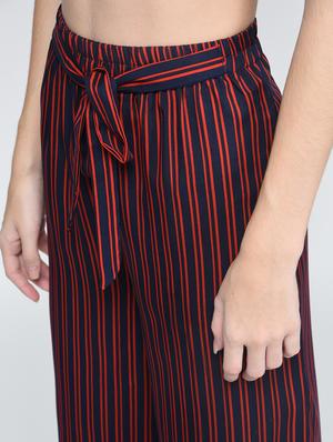 Stripes front tie knot straight palazzo - 15517322 - Standard Image - 4