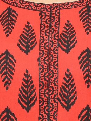 Placket patch printed straight kurta - 15517420 - Standard Image - 4