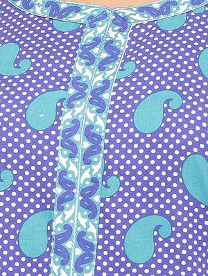 Placket patch printed straight kurta - 15517426 - Standard Image - 4