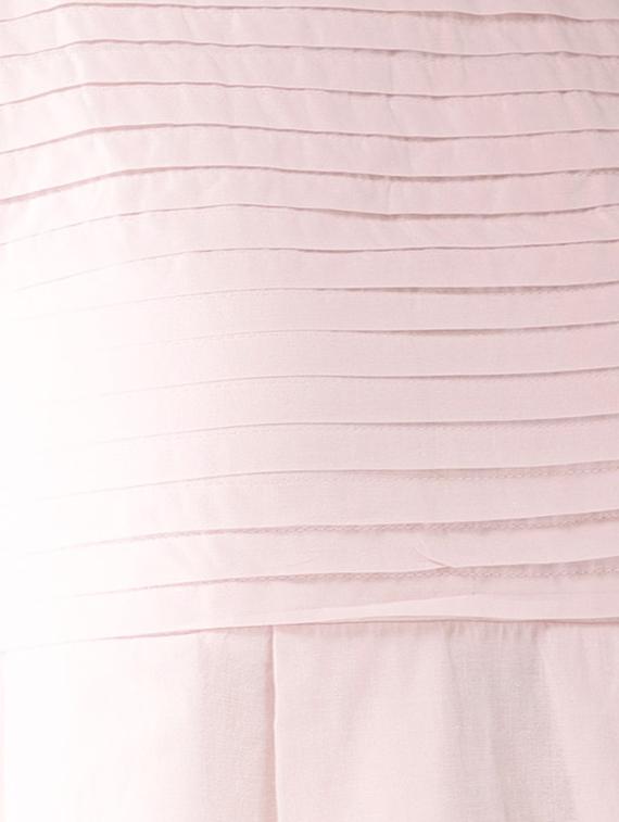 pastel back button pleated peplum top - 15517669 - Zoom Image - 4