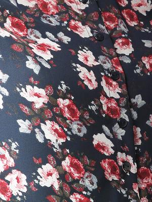 lace insert floral shirt - 15517673 - Standard Image - 4