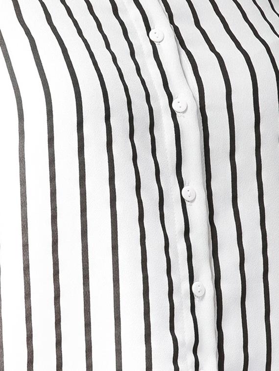 turn-up sleeved striped shirt - 15517674 - Zoom Image - 4