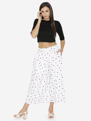 printed flared palazzo - 15518024 - Standard Image - 4