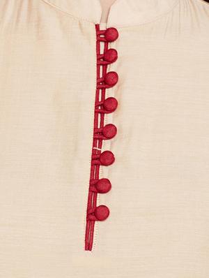 Egg - nog placket detaling kurta - 15518272 - Standard Image - 4
