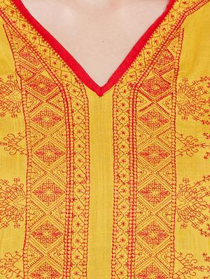 Asymmetric embroidered kurta - 15518279 - Standard Image - 4