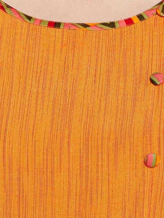 Textured slit a-line kurta - 15518288 - Zoom Image - 4