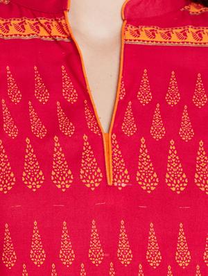 Straight block print kurta - 15518295 - Standard Image - 4