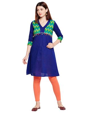 Straight embellished kurti - 15518300 - Standard Image - 4