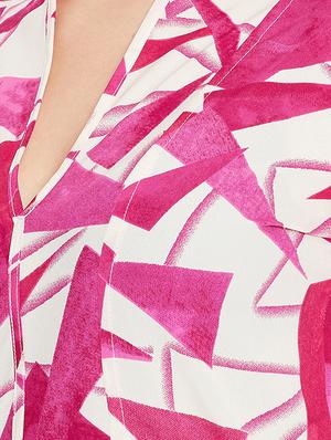 printed high low maxi dress - 15518348 - Standard Image - 4