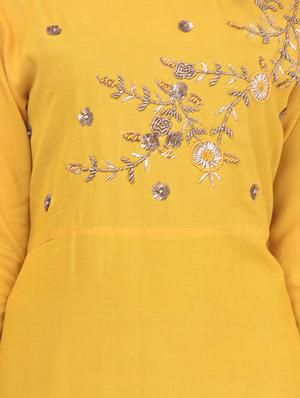 Embellished a-line kurta - 15518376 - Standard Image - 4