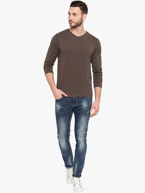 brown cotton t-shirt - 15519214 - Standard Image - 4