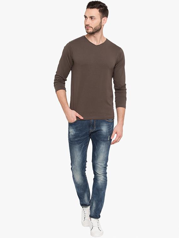 brown cotton t-shirt - 15519214 - Zoom Image - 4