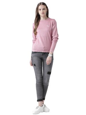 pointelle knit scallop edge pullover - 15519459 - Standard Image - 4