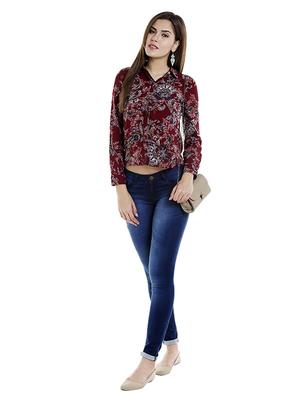 concealed placket printed shirt - 15521005 - Standard Image - 4
