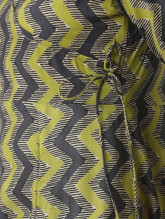 angrakha chevron kurta - 15524660 - Zoom Image - 4