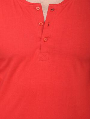 red cotton t-shirt - 15525619 - Standard Image - 4