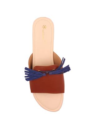 tan slip on sandals - 15526464 - Standard Image - 4