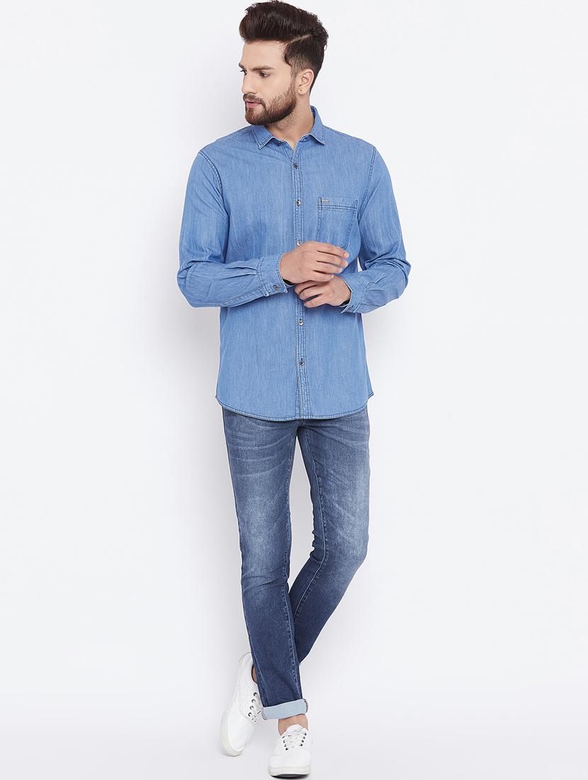 blue denim washed jeans - 15527502 - Zoom Image - 4