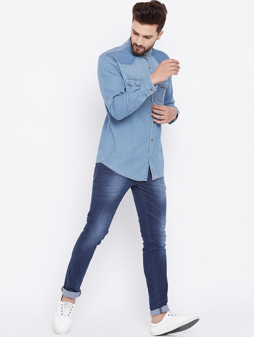 blue denim washed jeans - 15527505 - Zoom Image - 4