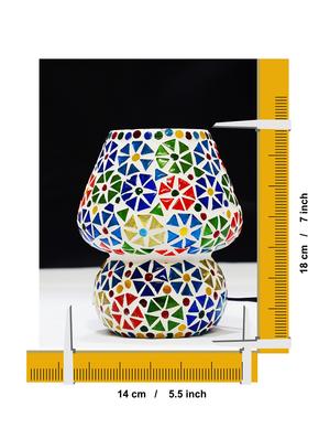multicolour mosaic glass table lamp with shades for living room - 15528592 - Standard Image - 4